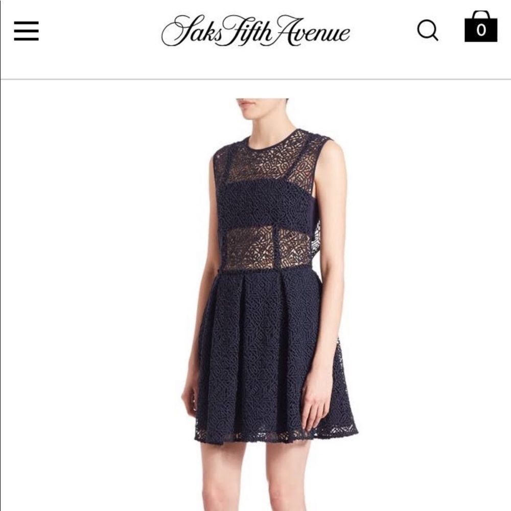 Navy Saks Fifth Avenue Dress. Size Medium